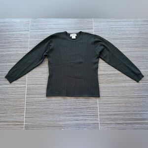 Olive wool/laine sweater size large
